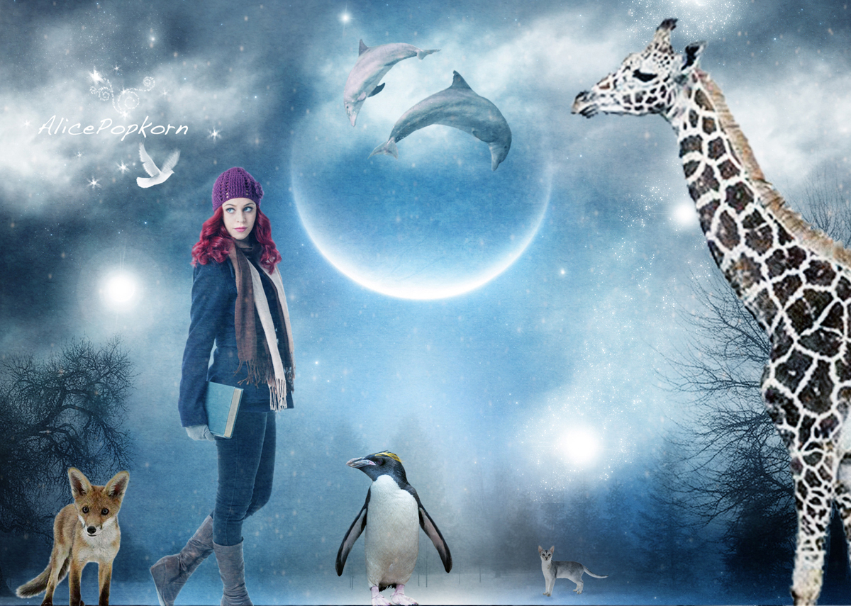 Alice Popkorn symbolieläimiä