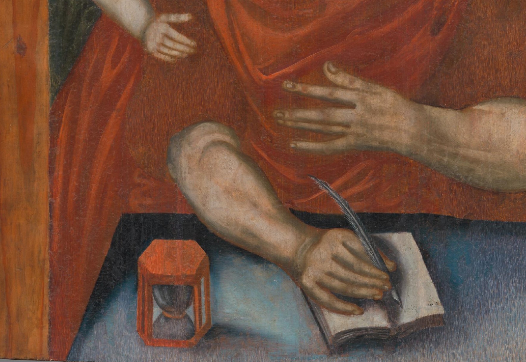 Yksityiskohta teoksesta Bolestný Kristus.